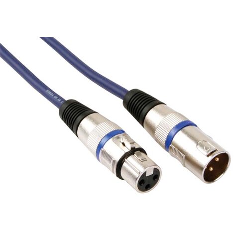 HQ Power Professional DMX 1m cable de audio XLR (3-pin) Negro