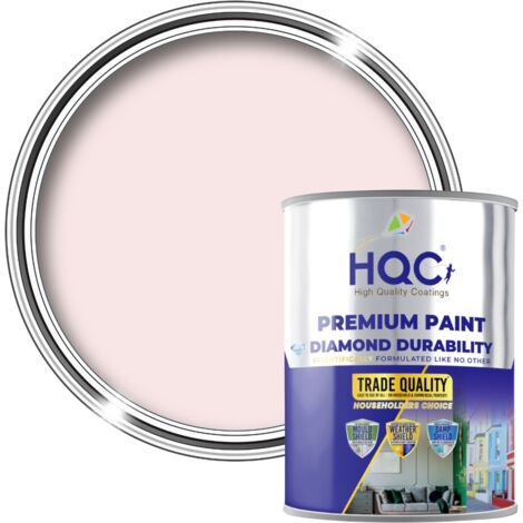 HQC Anti Damp Paint - Damp Proof for Interior Walls & Ceilings - Baby Pink - 1L