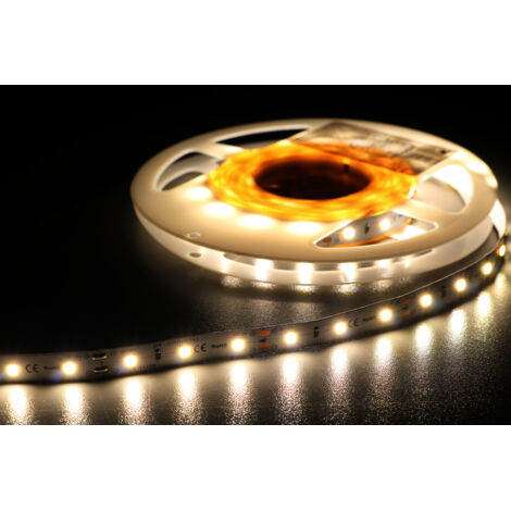 HQS-2835-12W-NW-24V-50m : Bande LED professionnelle 12 W/m, 24 V, 60 LED blanc neutre 4000-45…