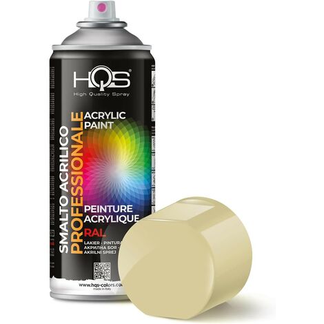 HQS Bomboletta di Vernice Spray Acrilica  Ral 1014 - Giallo Avorio