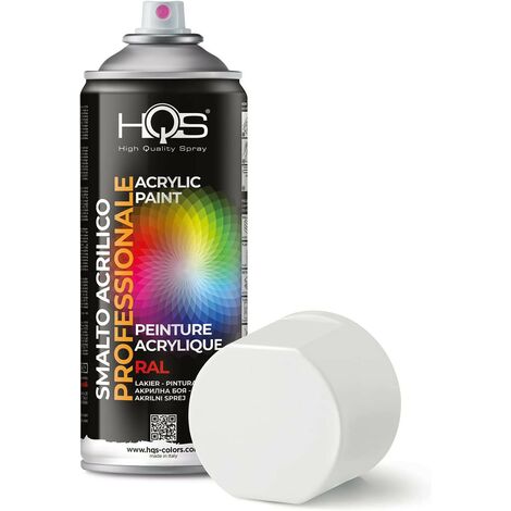 HQS Bomboletta di Vernice Spray Acrilica  Ral 9010 - Bianco Opaco