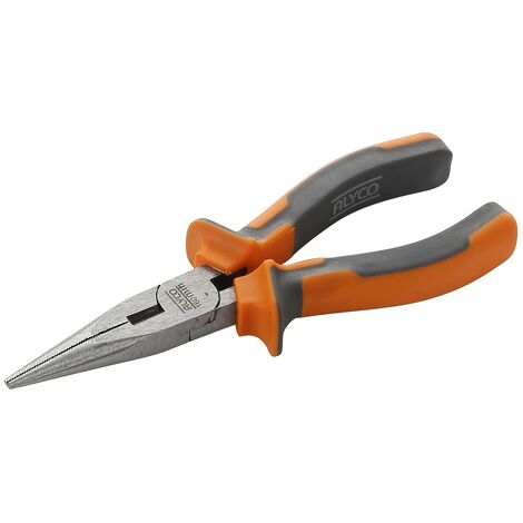 HR 170535 - Alicates bocas semirredondas HR DIN 5745 Cr-V 200 mm con mango bimaterial