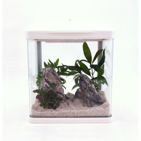 HR-230 weiß Nano Aquarium Komplettaquarium Mini Aquarium+Filteranlage