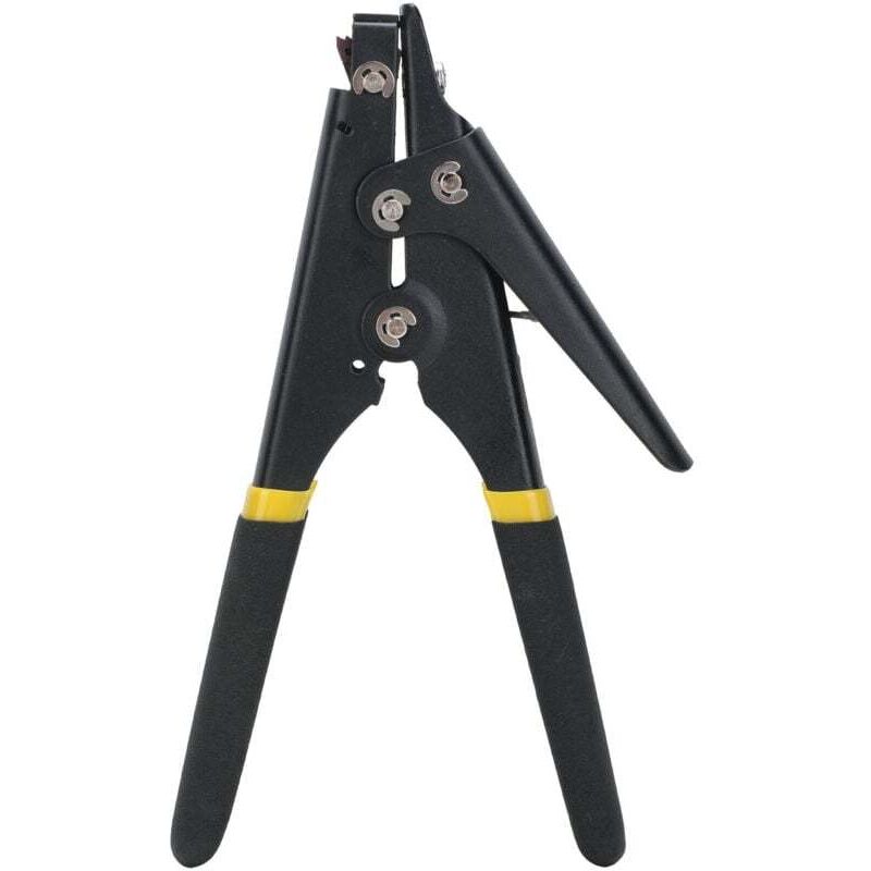 Ymyny - HS-519 Cable Tie Gun Nylon Tie Gun Adjustable Tension Fastening Tool for Fastening and Cutting Nylon Ties (2.3-9.5mm) Black mumu
