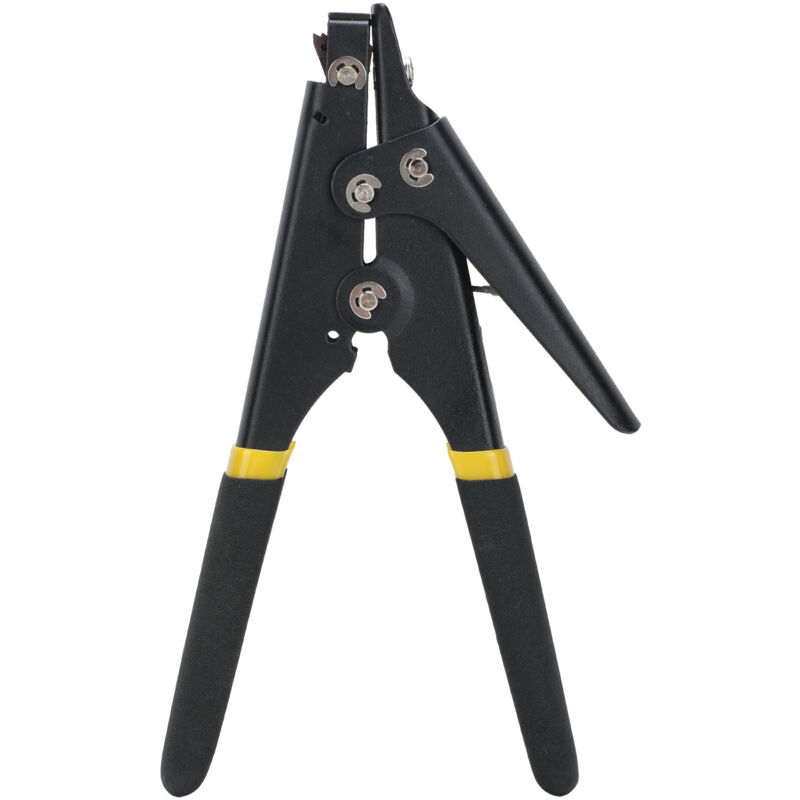 HS-519 Pince de serrage Pistolet à cravate Pistolet à cravate en nylon Outil de fixation à tension réglable pour fixer et couper les attaches en