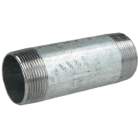 HS Rohrdoppelnippel 530/23 DN 40, 1 1/2x120, verzinkt 43040120