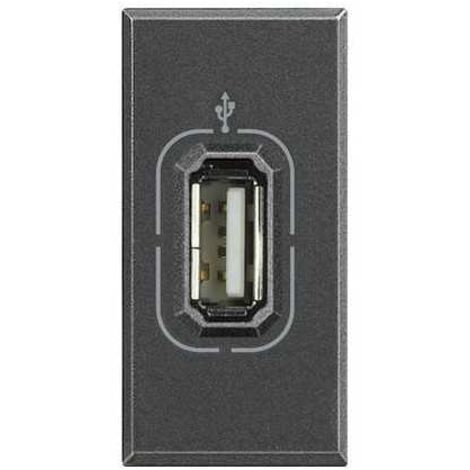 Hs4285 Enchufe Conector Usb Color Antracita Axolute