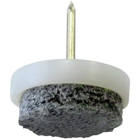 HSI Filzgleiter, mit Stift, grau-weiß, 24mm, 20 STK