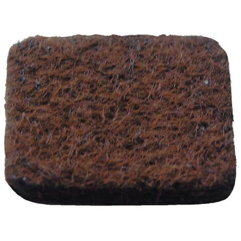 HSI Filzgleiter, selbstklebend, braun, 22x22mm, 16 STK