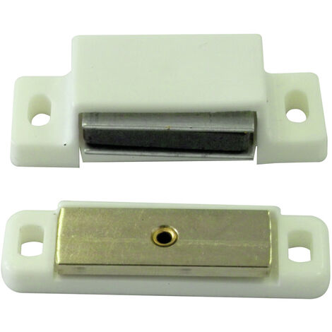 HSI Magnetschnäpper, mit beweglicher Platte, weiß, 4kg, 2 STK