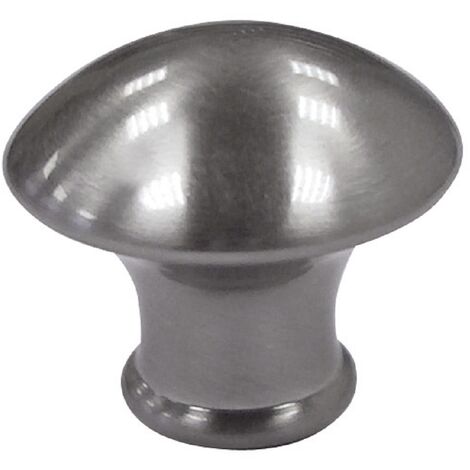 HSI Möbelknopf, Messing, Edelstahleffekt, 30mm, 1 STK