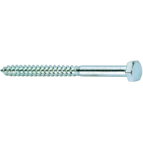 HSI Schlüsselschrauben, Eisen, verzinkt, DIN 571,  8x 40 mm, 25 STK