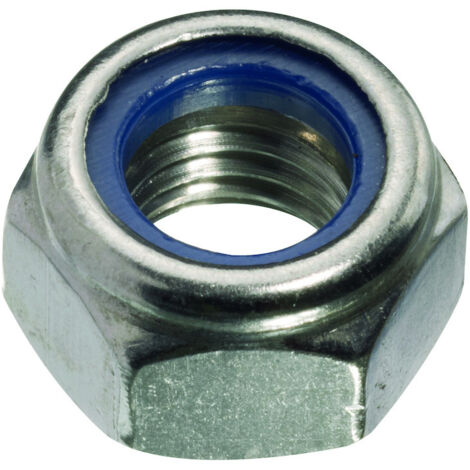 HSI Sechskantmuttern, selbstsichernd, Eisen, verzinkt, DIN 985, M 8, 50 STK