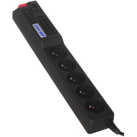 HSK DATA HSK Atrack 19'' Panel 5x220V ACAR A-504 3m power cable Black - Cable - Current/Power Supply (ALP-ACAR504WF---03BKG)