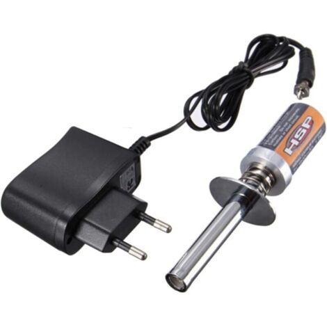 HSP Nitro Starter Kit Bougie Allumeur pour HSP RedCat Nitro Propulsé 1/8 1/10 RC Voiture (Prise Standard Européenne)