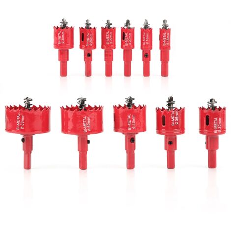 HSS-Bimetall-Lochsägen-Set – 11-teilig, 16 bis 53 mm