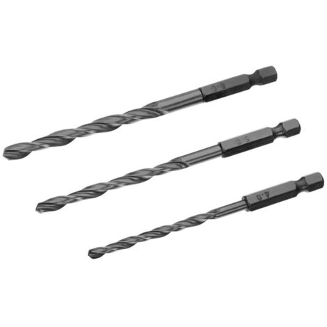 HSS-Bohrer-Set für Metall, Holz und Kunststoff ø 4, 5 und 6mm. Sechseckige Welle STANLEY STA50068-XJ