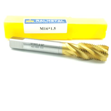 HSS-Co Feingewindebohrer M16x1,5 H2 TiSiN DIN 376