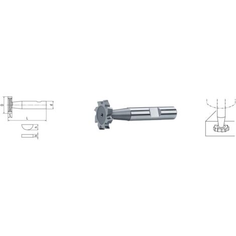 HSS Co5-Schlitzfräser DIN 850
