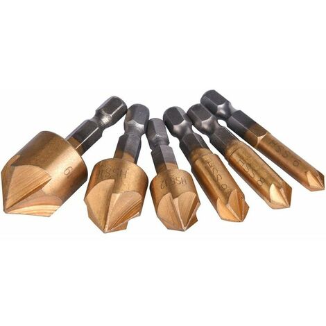 HSS Countersink 5 Flute Countersink Countersink Set Hand Countersink