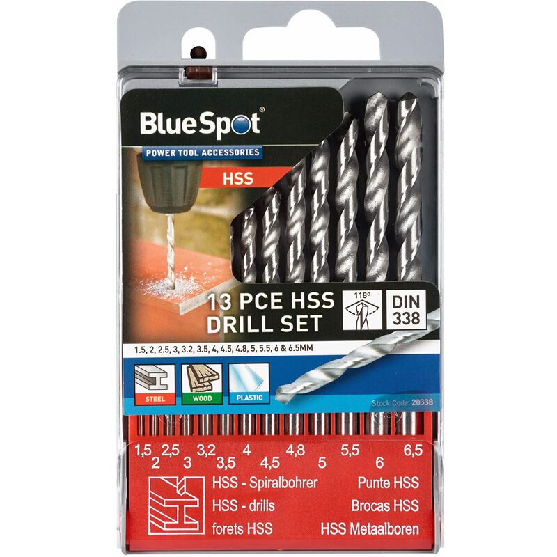 BlueSpot Tools B/S22523 Plastic Wire Brush & Scraper