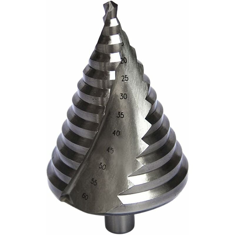 HSS Foret hélicoïdal Coupe multi-trous Taille de trou de 6mm-60mmTotal 12 étapes, agrandissement, feuille de métal, PCV, travail du bois