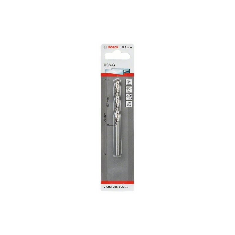 

Hss-G Din338: 6,0 X 57 X 93 - Bosch