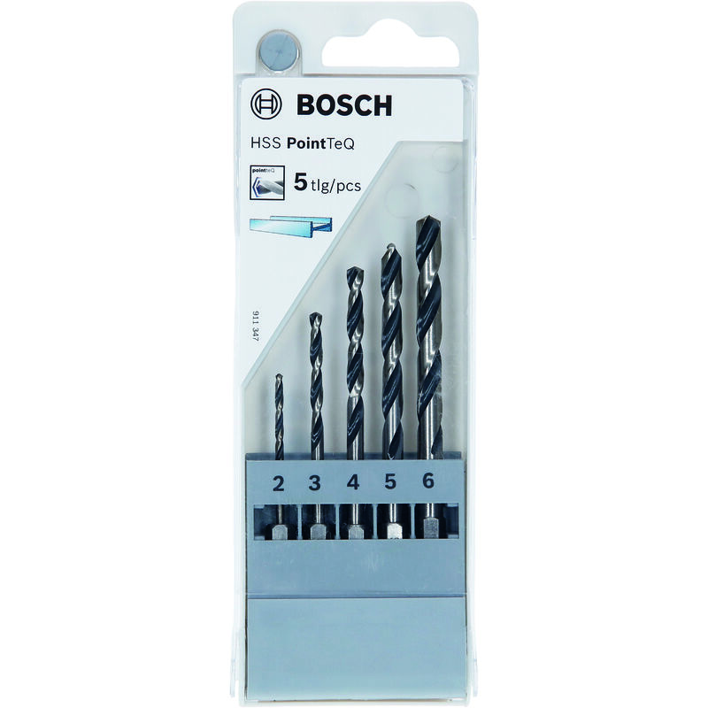 

Bosch HSS PointTeQ Hex: Set 5 uds 2607002824