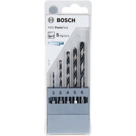 HSS PointTeQ Metallbohrer, Sechskant, 5er Set  BOSCH 2607002824
