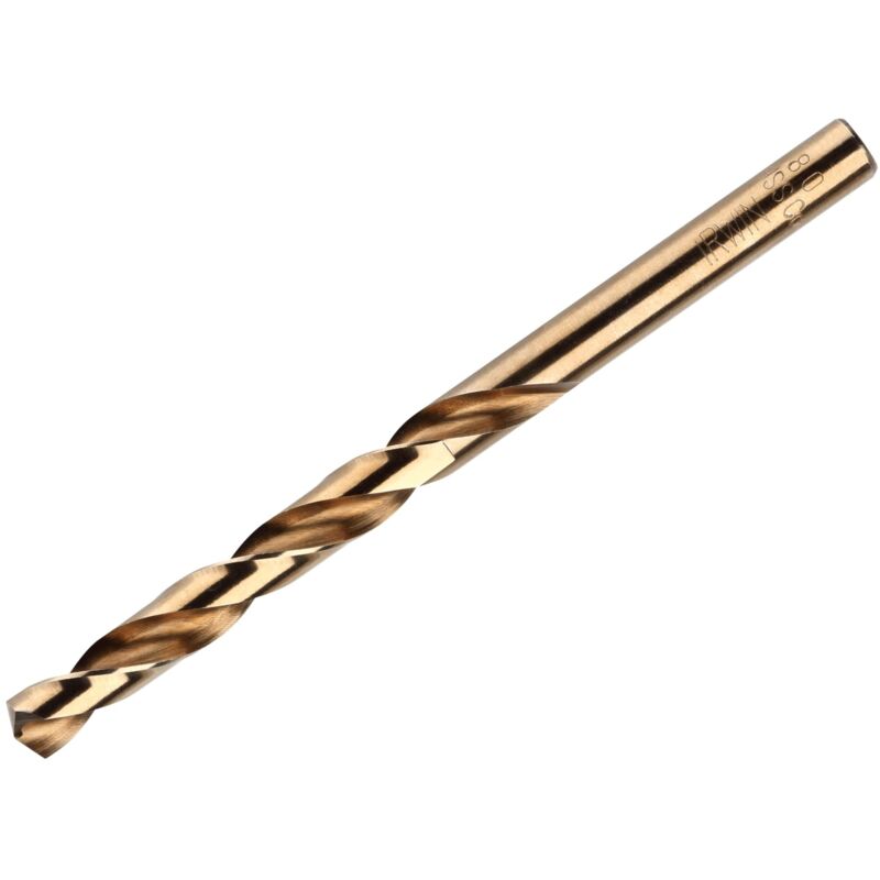 Irwin HSS Cobalt Drill Bits Bulk Pack 10 6.5mm OL:101mm WL:63mm IRW10502531