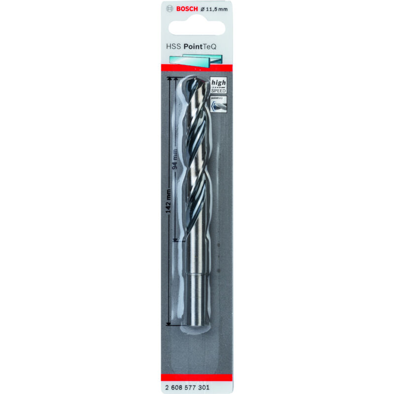 

2608577301 Broca para metal HSS-RPointTeQ DIN338 11.5x94x142reduc. - Bosch