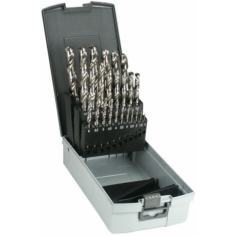HSS Spiralbohrer HSS-G DIN 338 in Rosebox 19 tlg, 1 - 10 x 0,5mm