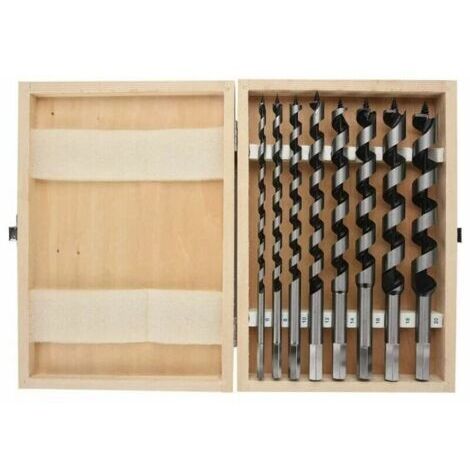 HSS-Spiralbohrer-Set, 8-teilig, Kohlenstoffstahl, Länge 230 mm, Durchmesser 6 mm, 8 mm, 10 mm, 12 mm, 14 mm, 16 mm, 18 mm, 20 mm