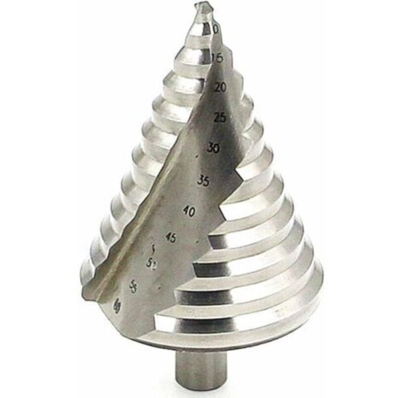 HSS Step Drill Bit Ø 6-60mm - Spiral Cone Drill Bit Large Size for Metal, Wood, Plastic TRIMEC