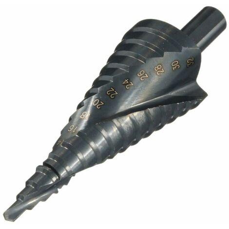 HSS-Stufenbohrer, 4–32 mm konischer Metallbohrer für Schraubendreher in Stahl, Holz und Kunststoff