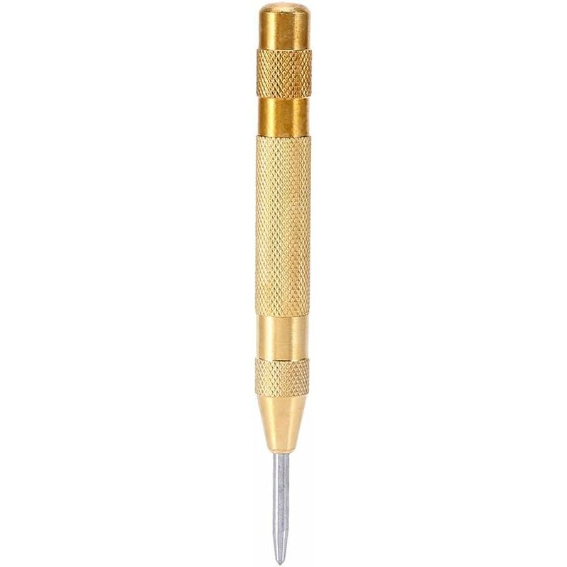 Hss Tip Spring Brass Auto Punch Center Punch Tool Groofoo