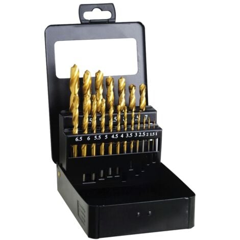 HSS Titan Bohrerset 1-10 mm. 19 Teile
