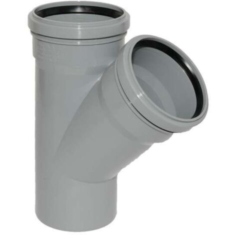 HT Abzweig mit Muffe und Gummidichtungen HT-Rohr DN 110/110 45° HTEA