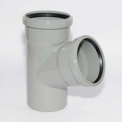HT Abzweig mit Muffe und Gummidichtungen HT-Rohr DN 110/110 67° HTEA