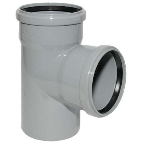 HT Abzweig mit Muffe und Gummidichtungen HT-Rohr DN 110/110 87° HTEA