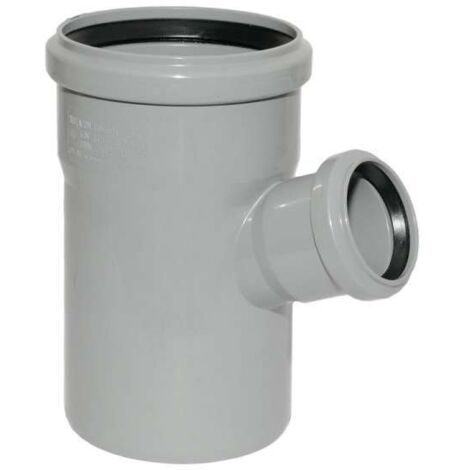 HT Abzweig mit Muffe und Gummidichtungen HT-Rohr DN 110/50 67° HTEA