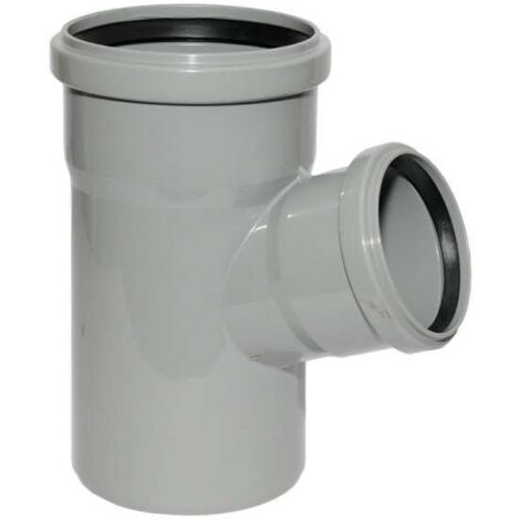 HT Abzweig mit Muffe und Gummidichtungen HT-Rohr DN 110/75 67° HTEA