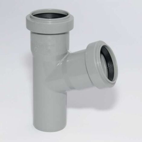 HT Abzweig mit Muffe und Gummidichtungen HT-Rohr DN 40/40 67° HTEA