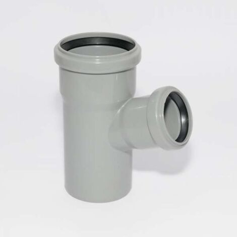 HT Abzweig mit Muffe und Gummidichtungen HT-Rohr DN 75/50 67° HTEA