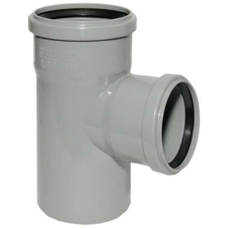 HT Abzweig mit Muffe und Gummidichtungen HT-Rohr DN 90/75 87° HTEA