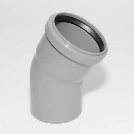 HT Bogen mit Muffe und Gummidichtung HT-Rohrbogen DN40 30° HTB