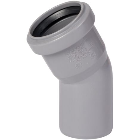 HT Bogen mit Muffe und Gummidichtung HT-Rohrbogen DN50 30° HTB