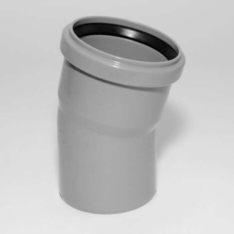 HT Bogen mit Muffe und Gummidichtung HT-Rohrbogen DN75 15° HTB