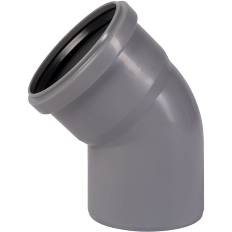 HT Bogen mit Muffe und Gummidichtung HT-Rohrbogen DN90 45° HTB