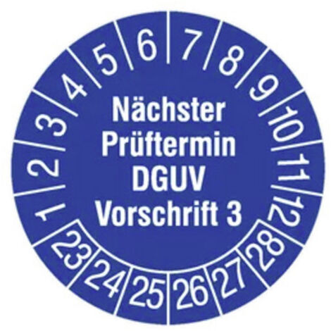 HT Instruments 2002260 Prüfplaketten 15mm  Sicherheitsprüfplaketten  1 St.